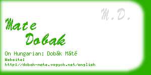 mate dobak business card