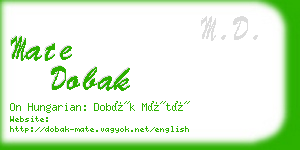 mate dobak business card